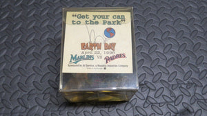 1996 Earth Day Commemorative Florida Marlins Vs. San Diego Padres Baseball!