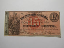 Load image into Gallery viewer, $.15 1862 Hydeville Vermont VT Obsolete Currency Bank Note Bill Remainder UNC++