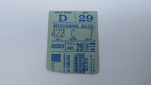 Load image into Gallery viewer, December 29, 1970 New York Rangers Vs. Oakland Seals NHL Hockey Ticket Stub