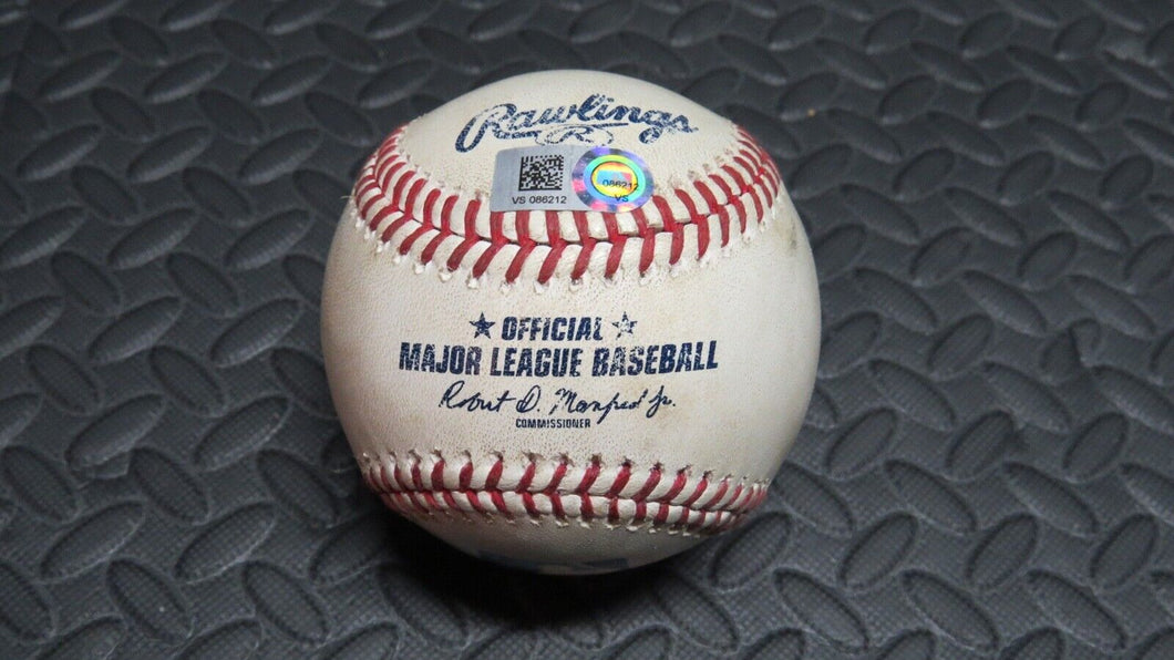2020 Jose Iglesias Baltimore Orioles Game Used Single Baseball! 1B Hit! Braves