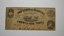Load image into Gallery viewer, $.25 1863 Montgomery Alabama Obsolete Currency Bank Note Bill AU! Plate G