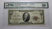 Load image into Gallery viewer, $10 1929 Harrisville New York NY National Currency Bank Note Bill Ch #10767 VF30