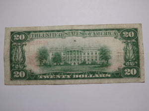 $20 1929 Grove City Pennsylvania National Currency Bank Note Bill Ch. #5044 FINE