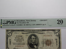 Load image into Gallery viewer, $5 1929 Woodbine New Jersey NJ National Currency Bank Note Bill Ch. #12977 VF20