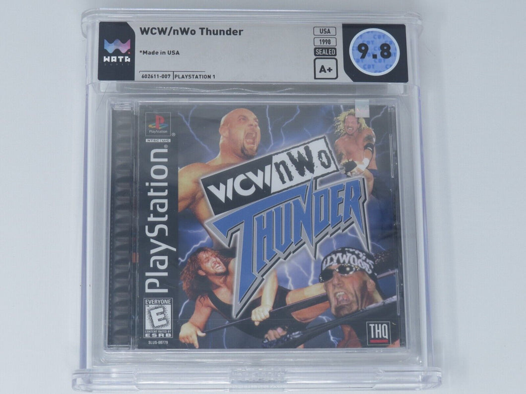 WCW/NWO Thunder Wrestling Sony Playstation PS1 Factory Sealed Video Game 9.8 A+