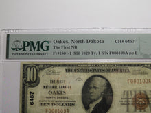 Load image into Gallery viewer, $10 1929 Oakes North Dakota National Currency Bank Note Bill Ch. #6457 VF20 PMG