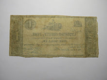Load image into Gallery viewer, $1 1838 Black Hole Pennsylvania PA Obsolete Currency Bank Note Lycoming County