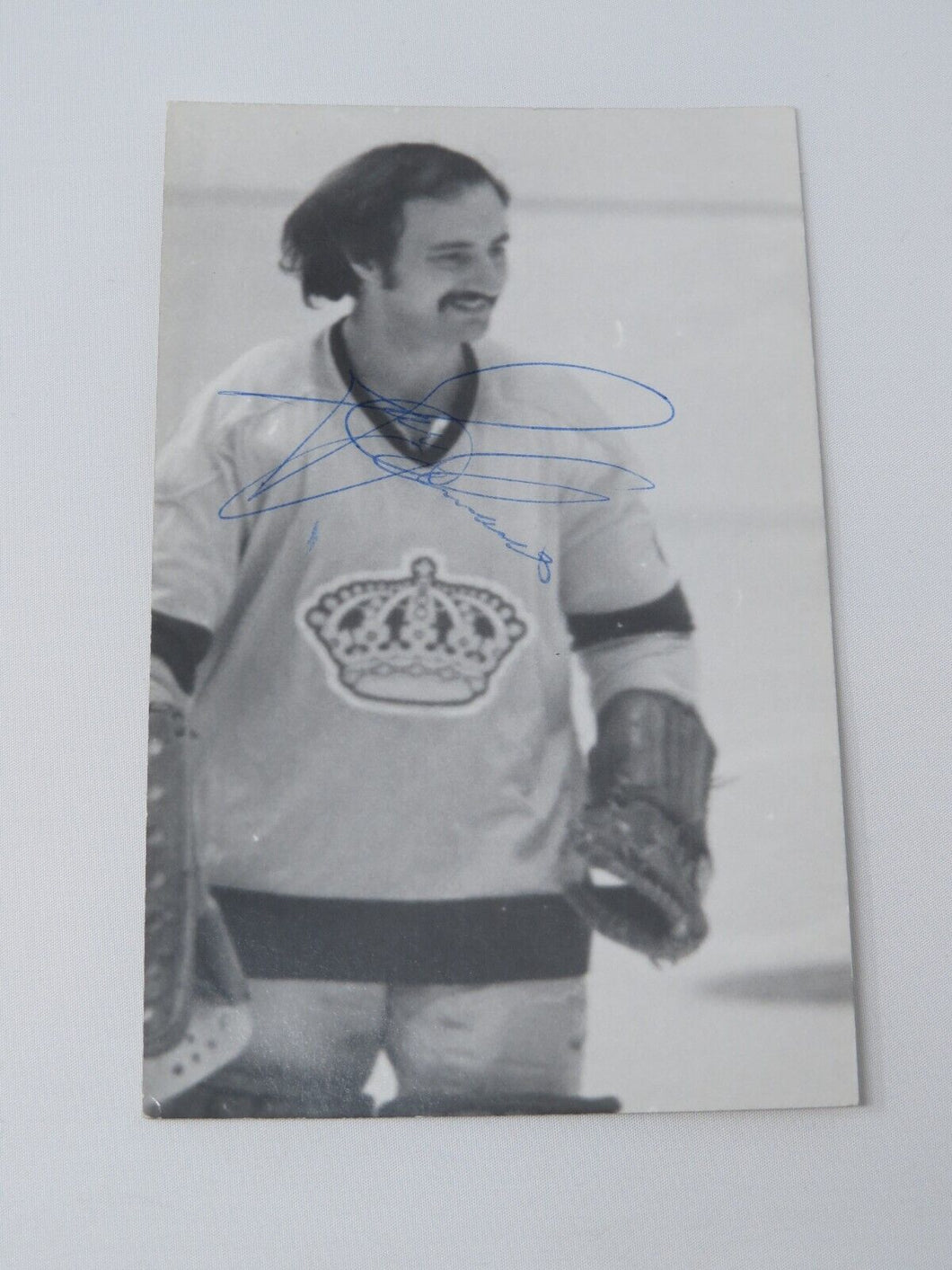Gary Edwards Los Angeles Kings Signed Autographed Original 5X3 Hockey Photo