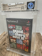 Load image into Gallery viewer, Grand Theft Auto 3 Sony Playstation 2 Factory Sealed Video Game Wata 9.4 GTA III