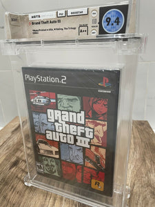 Grand Theft Auto 3 Sony Playstation 2 Factory Sealed Video Game Wata 9.4 GTA III