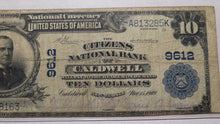 Load image into Gallery viewer, $10 1902 Caldwell New Jersey NJ National Currency Bank Note Bill #9612 FINE PCGS