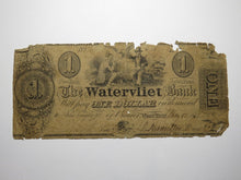 Load image into Gallery viewer, $1 1838 West Troy New York NY Obsolete Currency Bank Note Bill Watervliet Bank