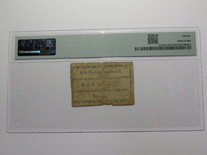 1790 One Penny Newark New Jersey Colonial Currency Note Bill Presbyterian Church