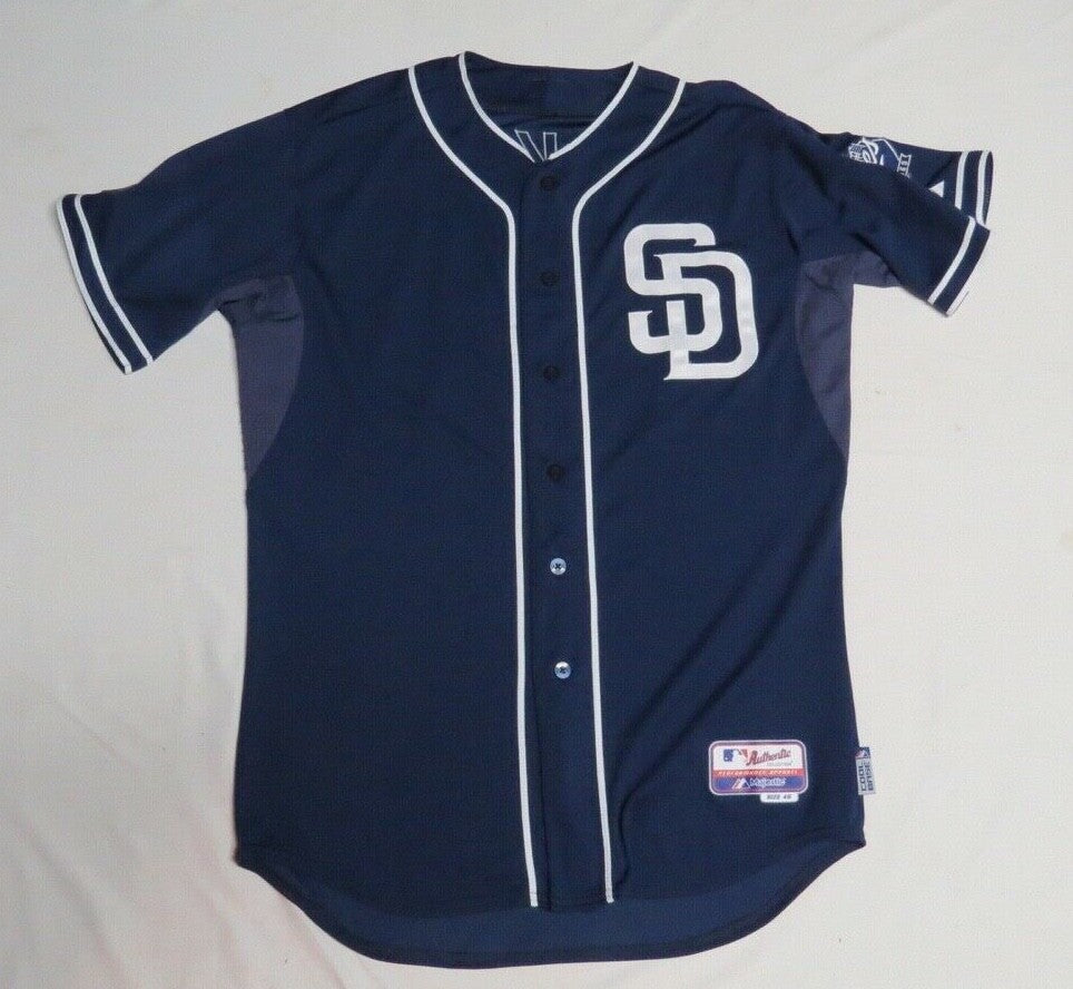 2012 John Baker San Diego Padres Game Used Worn MLB Baseball Jersey! Great Use!
