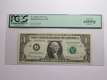 Load image into Gallery viewer, $1 1977 Bookend Kansas City Federal Reserve Bank Note Currency Bill PCGS 65PPQ