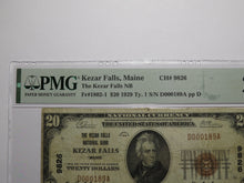 Load image into Gallery viewer, $20 1929 Kezar Falls Maine National Currency Bank Note Bill Ch. #9826 VF20 PMG