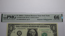 Load image into Gallery viewer, $1 2003 Repeater Serial Number Federal Reserve Currency Bank Note Bill PMG UNC66