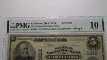 Load image into Gallery viewer, $5 1902 Castleton New York NY National Currency Bank Note Bill! Ch. #5816 PMG