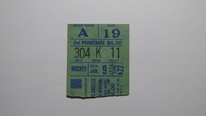 January 9, 1972 New York Rangers Vs. Kings Hockey Ticket Stub! Ratelle 5 Points!