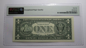 $1 1995 Radar Serial Number Federal Reserve Currency Bank Note Bill PMG UNC66EPQ