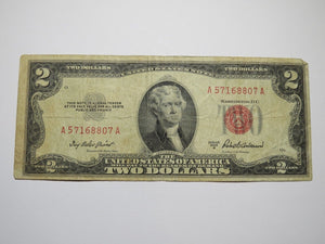 $2 1953 Red Seal Legal Tender Currency Note Bank Bill Fine Condition