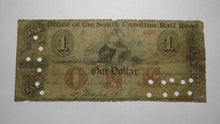 Load image into Gallery viewer, $1 1870&#39;s Charleston South Carolina SC Obsolete Currency Bank Note! Rail Road 