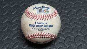 2020 Paul Fry Baltimore Orioles Strikeout Game Used MLB Baseball! DJ LeMahieu