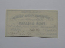 Load image into Gallery viewer, $4 1861 Confederate Bond Coupon Certificate Currency Bank Note Bill UNC
