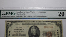 Load image into Gallery viewer, $20 1929 Marlboro New York NY National Currency Bank Note Bill Ch. #8834 VF20