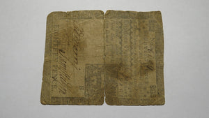 1772 18 Pence Pennsylvania PA Colonial Currency Note Bill! RARE ISSUE! 18d