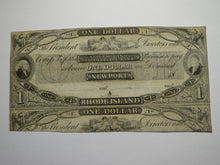 Load image into Gallery viewer, $1 18__ Newport Rhode Island RI Obsolete Currency Bank Note Remainder Bill UNC++