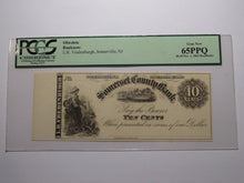 Load image into Gallery viewer, $.10 1862 Somerville New Jersey NJ Obsolete Currency Bank Note Bill Somerset