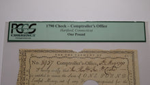 Load image into Gallery viewer, 1790 One Pound Connecticut Comptroller's Office Colonial Currency Note! Pomeroy