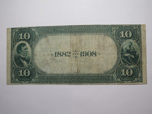 $10 1882 Zanesville Ohio OH National Currency Bank Note Bill Charter #5760 FINE+
