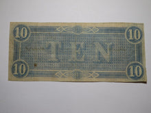 Load image into Gallery viewer, $10 1864 Richmond Virginia VA Confederate Currency Bank Note Bill RARE T68 VF