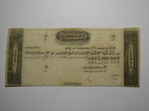 $2 18__ Worthington Ohio OH Obsolete Currency Bank Note Erza Griswold UNC++