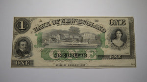 $1 18__ East Haddam Connecticut Obsolete Currency Bank Note Remainder Bill UNC+