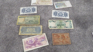10 Piece Mixed Lot International Obsolete Bank Notes! Defunct Currency Bolivia 