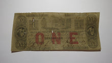 Load image into Gallery viewer, $1 1862 Charleston South Carolina SC Obsolete Currency Bank Note Bill Bank of SC