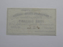 Load image into Gallery viewer, $4 1861 Confederate Bond Coupon Certificate Currency Bank Note Bill UNC