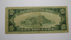 $10 1929 New London Connecticut CT National Currency Bank Note Bill #666 RARE