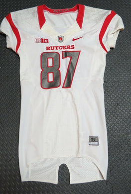 2013 Vance Matthews Rutgers Scarlet Knights Game Used Worn Nike Football Jersey