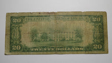 Load image into Gallery viewer, $20 1929 Stevens Point Wisconsin WI National Currency Bank Note Bill! #3001 RARE