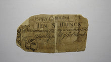 Load image into Gallery viewer, 1754 Ten Shillings North Carolina NC Colonial Currency Note Bill! RARE 10s!