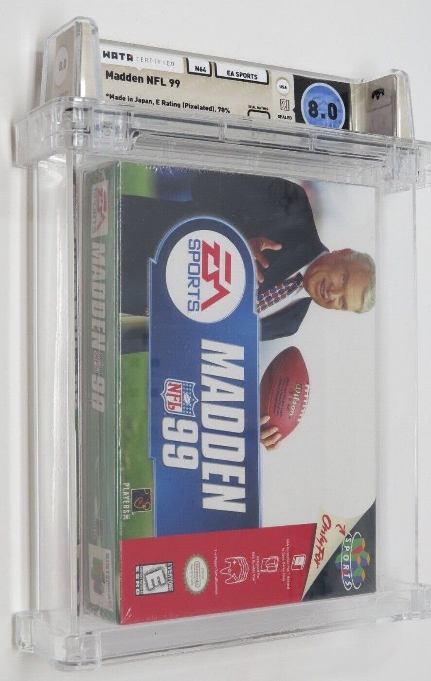 Madden '99 NFL Football Nintendo 64 N64 Factory Sealed Video Game Wata Graded