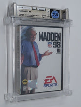 Load image into Gallery viewer, Madden &#39;98 NFL Football Sega Genesis Factory Sealed Video Game Wata Graded 7.5