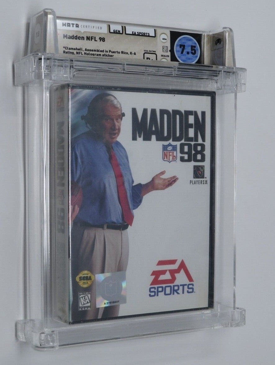 Madden '98 NFL Football Sega Genesis Factory Sealed Video Game Wata Graded 7.5
