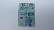 Load image into Gallery viewer, January 20, 1971 New York Rangers Vs. Philadelphia Flyers NHL Hockey Ticket Stub