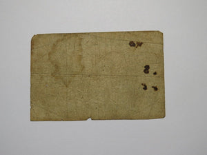 $.05 1862 Bangor Maine ME Obsolete Currency Bank Note Bill Veazie Bank RARE!