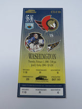 Load image into Gallery viewer, February 1, 1996 Ottawa Senators Washington Capitals NHL Full Hockey Ticket Mint